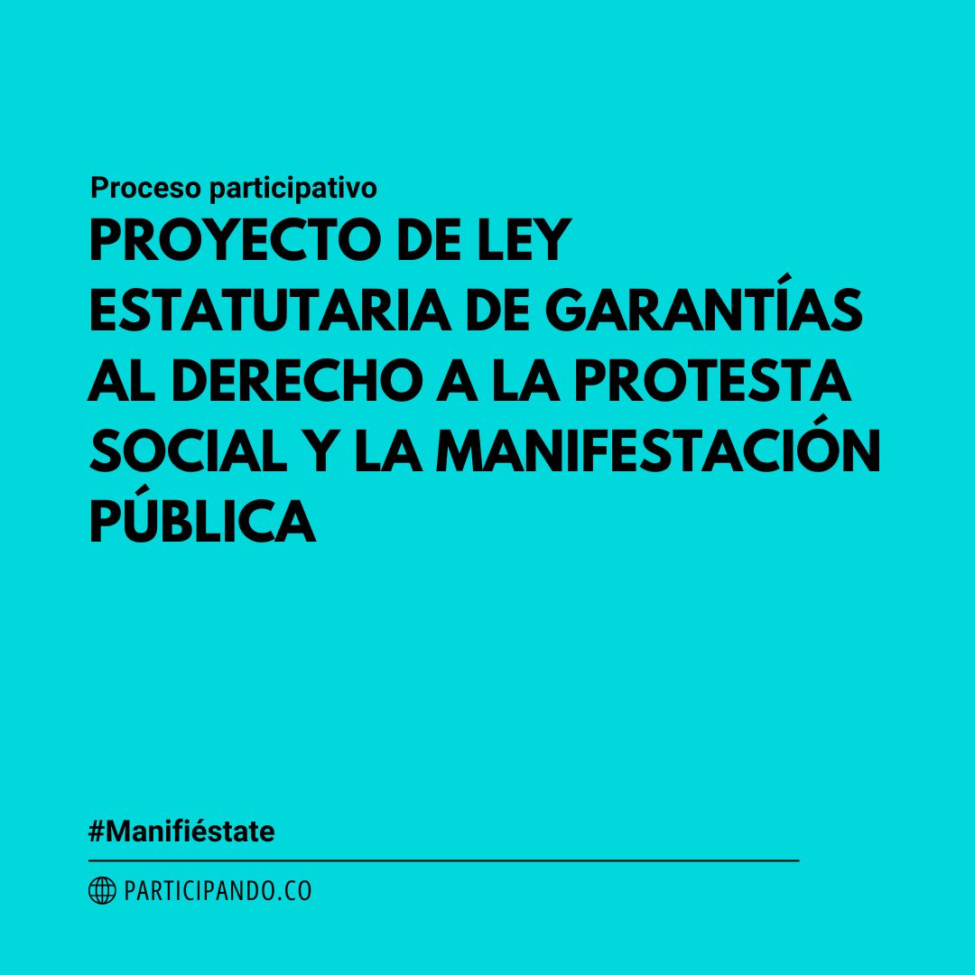 Proceso participativo Protesta