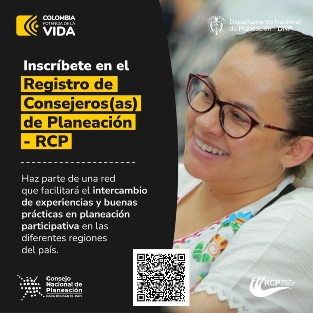 Inscripciones al Registro de Consejeros(as) de Planeación